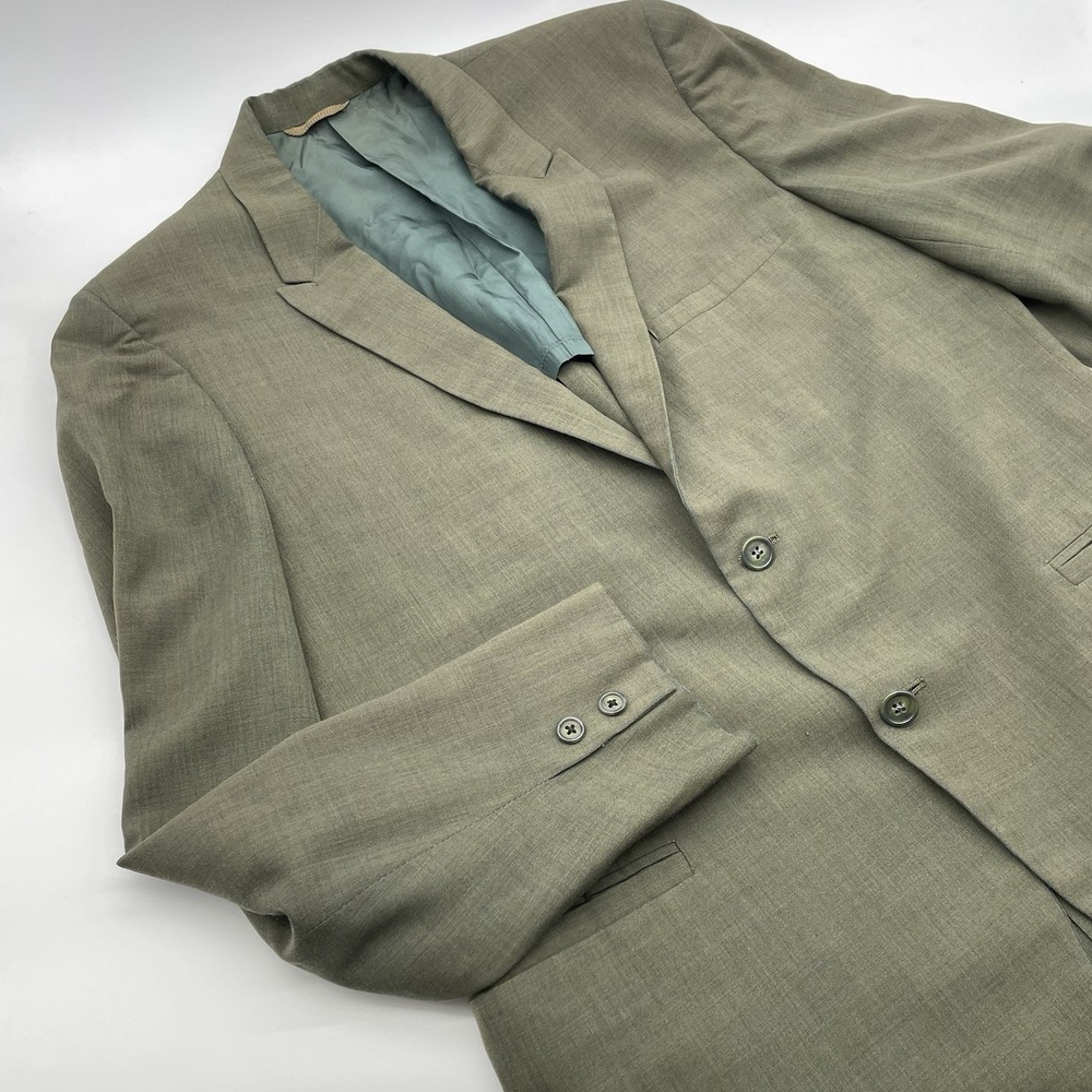 Marx Haas‎ Vintage 70's Green blazer Sport Coat Size 41 (see Measurements)